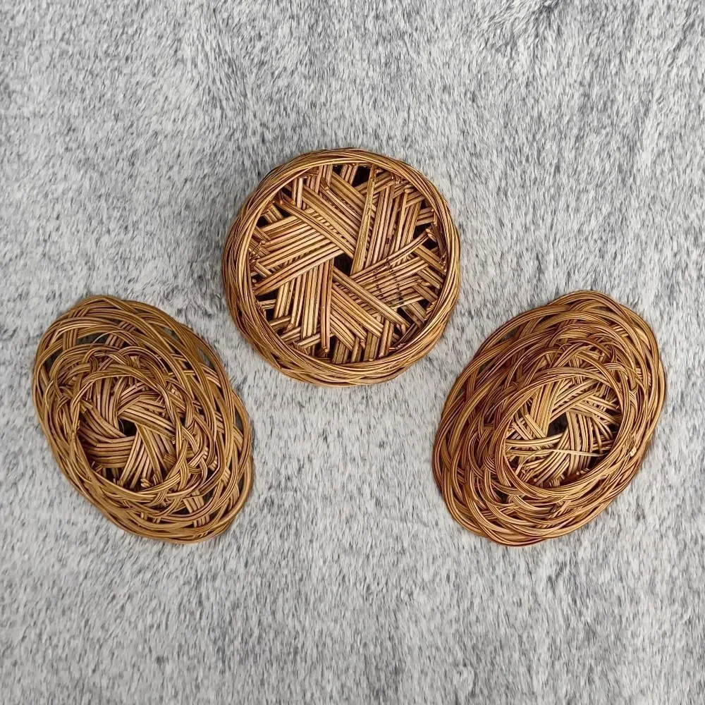Cottagecore Decorative Wicker Basket‎ Set of 3